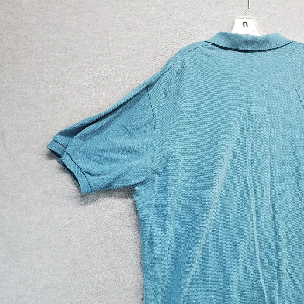 VINTAGE Polo Ralph Lauren Men Polo Shirt XL Blue Logo‎ Embroidered Short Sleeve